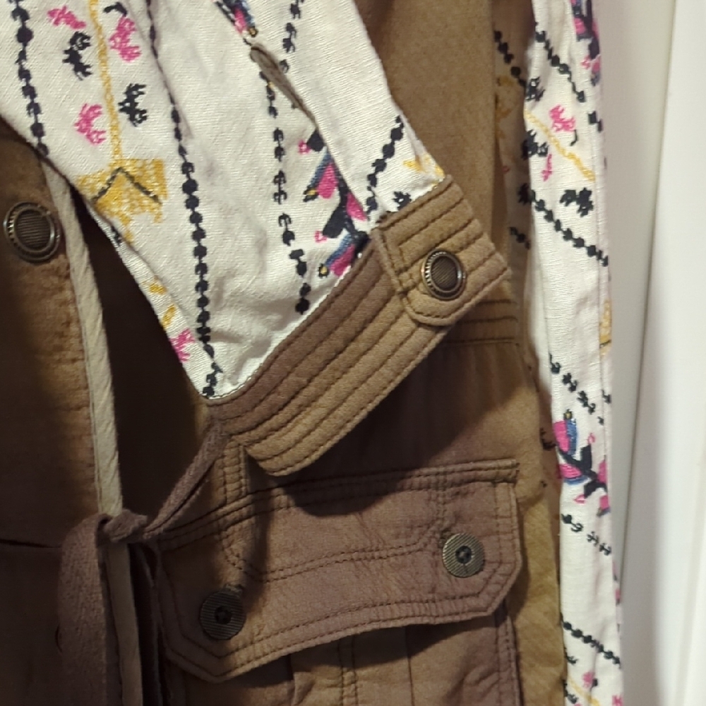 Free People Jacket with Patterned Sleeves - Picture 3 of 6